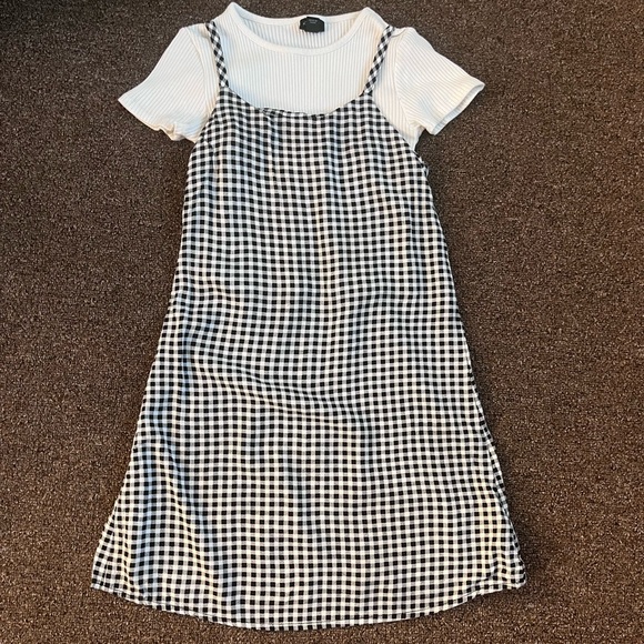 Black & white checkered Art Class Dress - Picture 1 of 4